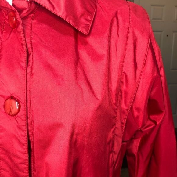 Vintage Size 8 Woodward’s Red Trenchcoat - Picture 6 of 10
